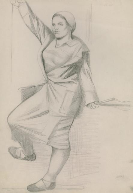 Самохвалов А.Н. Девушка с флажком. 1930 Самохвалов А.Н. Девушка с флажком. 1930